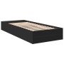 Estructura de cama madera de ingeniería negra 75x190 cm de vidaXL, Camas y somieres - Ref: Foro24-3280623, Precio: 103,37 €, ...