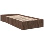 Estructura de cama madera de ingeniería roble marrón 75x190 cm de vidaXL, Camas y somieres - Ref: Foro24-3280628, Precio: 103...