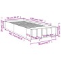 Estructura de cama madera de ingeniería roble marrón 75x190 cm de vidaXL, Camas y somieres - Ref: Foro24-3280628, Precio: 103...