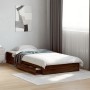 Cama con cajones madera de ingeniería marrón roble 100x200 cm de vidaXL, Camas y somieres - Ref: Foro24-3280677, Precio: 135,...