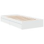 Cama con cajones madera de ingeniería blanca 75x190 cm de vidaXL, Camas y somieres - Ref: Foro24-3280713, Precio: 125,09 €, D...