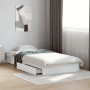 Cama con cajones madera de ingeniería blanca 75x190 cm de vidaXL, Camas y somieres - Ref: Foro24-3280713, Precio: 125,09 €, D...