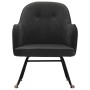 Silla mecedora de terciopelo gris oscuro de vidaXL, Mecedoras - Ref: Foro24-289900, Precio: 116,23 €, Descuento: %