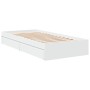 Cama con cajones madera de ingeniería blanca 75x190 cm de vidaXL, Camas y somieres - Ref: Foro24-3280713, Precio: 125,09 €, D...