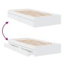 Cama con cajones madera de ingeniería blanca 75x190 cm de vidaXL, Camas y somieres - Ref: Foro24-3280713, Precio: 125,09 €, D...