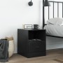 Mesita de noche acero negra 34,5x39x44 cm de vidaXL, Mesitas de noche - Ref: Foro24-841751, Precio: 52,18 €, Descuento: %