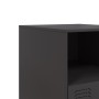 Mesita de noche acero negra 34,5x39x44 cm de vidaXL, Mesitas de noche - Ref: Foro24-841751, Precio: 52,18 €, Descuento: %