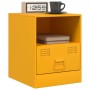Mesitas de noche 2 uds acero amarillo mostaza 34,5x39x44 cm de vidaXL, Mesitas de noche - Ref: Foro24-841758, Precio: 82,28 €...