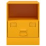 Mesitas de noche 2 uds acero amarillo mostaza 34,5x39x44 cm de vidaXL, Mesitas de noche - Ref: Foro24-841758, Precio: 82,28 €...