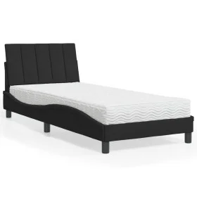 Bed with black velvet mattress 90x190 cm by vidaXL, Beds and slatted bases - Ref: Foro24-3208570, Price: 255,66 €, Discount: %
