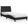 Cama con colchón terciopelo negro 90x190 cm de vidaXL, Camas y somieres - Ref: Foro24-3208570, Precio: 262,76 €, Descuento: %