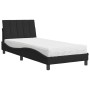 Cama con colchón terciopelo negro 90x190 cm de vidaXL, Camas y somieres - Ref: Foro24-3208570, Precio: 262,76 €, Descuento: %