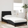 Cama con colchón terciopelo negro 90x190 cm de vidaXL, Camas y somieres - Ref: Foro24-3208570, Precio: 262,76 €, Descuento: %