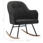 Silla mecedora de terciopelo gris oscuro de vidaXL, Mecedoras - Ref: Foro24-289900, Precio: 116,23 €, Descuento: %