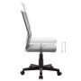 Silla de oficina de tela de malla gris 44x52x100 cm de vidaXL, Sillas de oficina - Ref: Foro24-289515, Precio: 72,36 €, Descu...