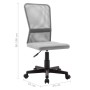Silla de oficina de tela de malla gris 44x52x100 cm de vidaXL, Sillas de oficina - Ref: Foro24-289515, Precio: 72,36 €, Descu...
