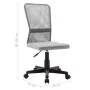 Silla de oficina de tela de malla gris 44x52x100 cm de vidaXL, Sillas de oficina - Ref: Foro24-289515, Precio: 71,08 €, Descu...
