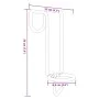 Gancho de cubo portátil acero galvanizado plateado de vidaXL, Pienso para caballos - Ref: Foro24-172468, Precio: 17,65 €, Des...
