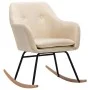 Silla mecedora de tela crema de vidaXL, Mecedoras - Ref: Foro24-289529, Precio: 133,75 €, Descuento: %