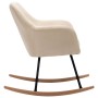 Silla mecedora de tela crema de vidaXL, Mecedoras - Ref: Foro24-289529, Precio: 135,65 €, Descuento: %
