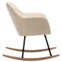 Silla mecedora de tela crema de vidaXL, Mecedoras - Ref: Foro24-289529, Precio: 133,75 €, Descuento: %