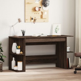 Escritorio madera de ingeniería roble marrón 140x50x75 cm de vidaXL, Escritorios - Ref: Foro24-840554, Precio: 95,00 €, Descu...