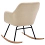 Silla mecedora de tela crema de vidaXL, Mecedoras - Ref: Foro24-289529, Precio: 135,65 €, Descuento: %