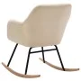 Silla mecedora de tela crema de vidaXL, Mecedoras - Ref: Foro24-289529, Precio: 133,75 €, Descuento: %