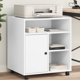 Soporte para impresora con ruedas blanco 60x50x67 cm de vidaXL, Soportes para impresoras - Ref: Foro24-840625, Precio: 82,32 ...
