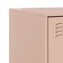 Mesita de noche acero rosa 34,5x39x44 cm de vidaXL, Mesitas de noche - Ref: Foro24-841621, Precio: 53,92 €, Descuento: %