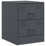 Mesita de noche acero gris antracita 34,5x39x44 cm de vidaXL, Mesitas de noche - Ref: Foro24-841623, Precio: 53,92 €, Descuen...