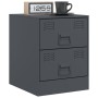 Mesita de noche acero gris antracita 34,5x39x44 cm de vidaXL, Mesitas de noche - Ref: Foro24-841623, Precio: 53,92 €, Descuen...