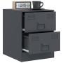 Mesita de noche acero gris antracita 34,5x39x44 cm de vidaXL, Mesitas de noche - Ref: Foro24-841623, Precio: 53,92 €, Descuen...