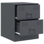 Mesita de noche acero gris antracita 34,5x39x44 cm de vidaXL, Mesitas de noche - Ref: Foro24-841623, Precio: 53,92 €, Descuen...