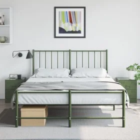 Mesitas de noche 2 unidades acero verde 34,5x39x44 cm de vidaXL, Mesitas de noche - Ref: Foro24-841628, Precio: 92,36 €, Desc...