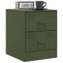 Mesitas de noche 2 unidades acero verde 34,5x39x44 cm de vidaXL, Mesitas de noche - Ref: Foro24-841628, Precio: 92,36 €, Desc...