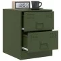 Mesitas de noche 2 unidades acero verde 34,5x39x44 cm de vidaXL, Mesitas de noche - Ref: Foro24-841628, Precio: 92,36 €, Desc...