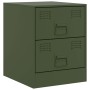 Mesitas de noche 2 unidades acero verde 34,5x39x44 cm de vidaXL, Mesitas de noche - Ref: Foro24-841628, Precio: 93,28 €, Desc...