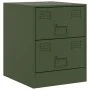 Mesitas de noche 2 unidades acero verde 34,5x39x44 cm de vidaXL, Mesitas de noche - Ref: Foro24-841628, Precio: 92,36 €, Desc...