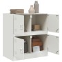 Aparador de acero blanco 67x39x73 cm de vidaXL, Aparadores - Ref: Foro24-841654, Precio: 96,11 €, Descuento: %