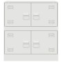 Aparador de acero blanco 67x39x73 cm de vidaXL, Aparadores - Ref: Foro24-841654, Precio: 96,11 €, Descuento: %