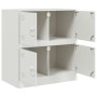 Aparador de acero blanco 67x39x73 cm de vidaXL, Aparadores - Ref: Foro24-841654, Precio: 96,11 €, Descuento: %