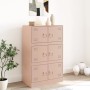 Aparador de acero rosa 67x39x107 cm de vidaXL, Aparadores - Ref: Foro24-841656, Precio: 130,74 €, Descuento: %