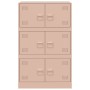 Aparador de acero rosa 67x39x107 cm de vidaXL, Aparadores - Ref: Foro24-841656, Precio: 130,74 €, Descuento: %