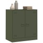 Aparador de acero verde oliva 67x39x73 cm de vidaXL, Aparadores - Ref: Foro24-841677, Precio: 105,91 €, Descuento: %
