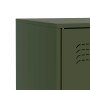 Aparador de acero verde oliva 67x39x73 cm de vidaXL, Aparadores - Ref: Foro24-841677, Precio: 105,91 €, Descuento: %