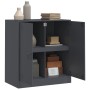Aparador de acero antracita 67x39x73 cm de vidaXL, Aparadores - Ref: Foro24-841675, Precio: 94,21 €, Descuento: %