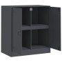 Aparador de acero antracita 67x39x73 cm de vidaXL, Aparadores - Ref: Foro24-841675, Precio: 94,21 €, Descuento: %