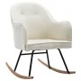 Silla mecedora de terciopelo blanco crema de vidaXL, Mecedoras - Ref: Foro24-289901, Precio: 174,34 €, Descuento: %
