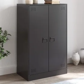 Aparador de acero negro 67x39x107 cm by vidaXL, Sideboards - Ref: Foro24-841661, Price: 129,92 €, Discount: %